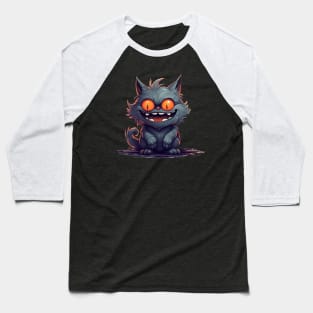 Crazy cat Baseball T-Shirt